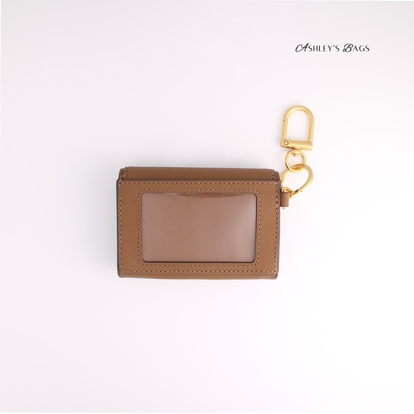 Tory Burch Emerson Zip Card Case Wallet In Moose Brown - Picture 2 of 4